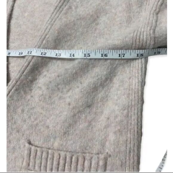 J Crew Cropped Cardigan Sweater In Supersoft Yarn Alpaca Blend Camel Oversized - Picture 5 of 7